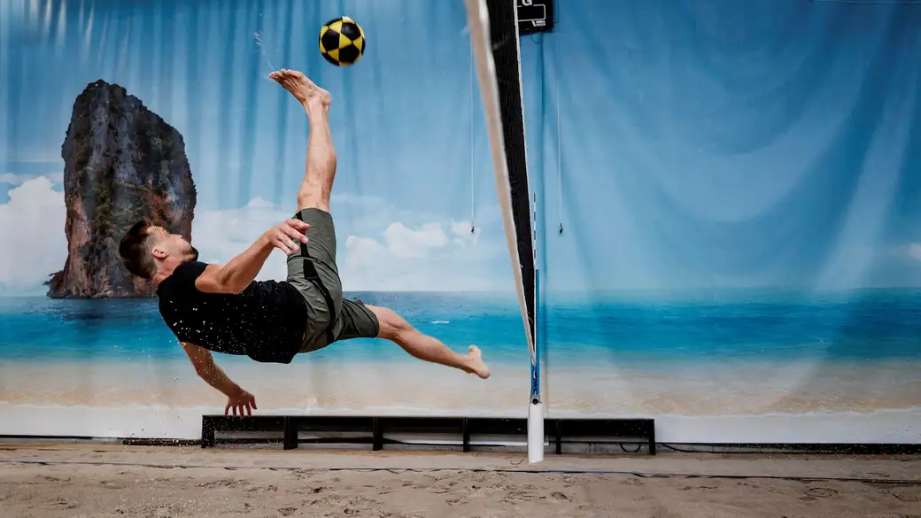 Footvolley warm-up